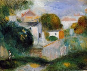 Pierre Auguste Renoir : Houses in the Trees